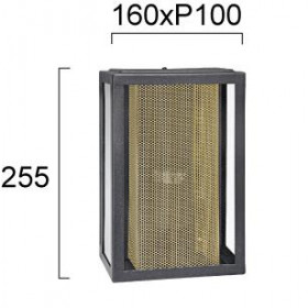 Απλίκα E27 Ανθρακί Και Χρυσό Alin 4310300 VIOKEF