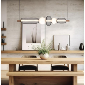 Φωτιστικό LED 28W 3000k Μαύρο Και Χρυσό Margot 4311600 VIOKEF