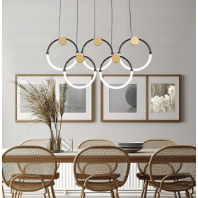 Φωτιστικό LED 29W 3000k Χρυσό Και Μαύρο Briana 4315000 VIOKEF