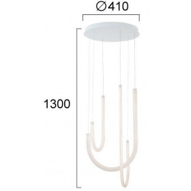 Φωτιστικό LED 42W 3000k Λευκό Yvonne 4319200 VIOKEF