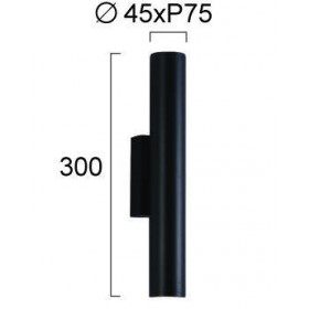 Απλίκα LED 6W 3000k Μαύρο City 4321200 VIOKEF