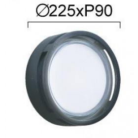 Απλίκα LED 15W 3000k Ανθρακί Nikao 4321800 VIOKEF