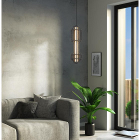 Φωτιστικό LED 20W 3000k Μαύρο Και Ανθρακί Artisti 4322400 VIOKEF