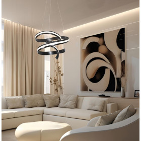 Φωτιστικό LED 62W 3000k Μαύρο Arezia 4324000 VIOKEF