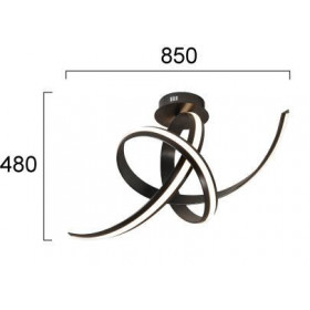 Φωτιστικό LED 41W 3000k Μαύρο Arezia 4324200 VIOKEF