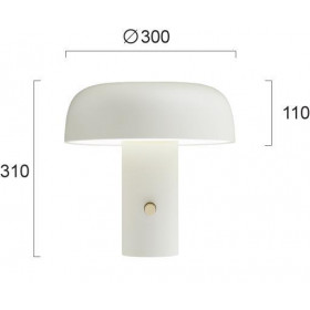Πορτατίφ LED 18W 3000k Μπεζ Deva 4326400 VIOKEF