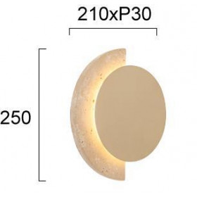 Απλίκα LED 13W 3000k Χρυσό Και Μπεζ Miranda 4337600 VIOKEF