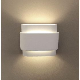 Απλίκα Δίφωτη G9 Λευκό Γύψος Sandra 4338100 VIOKEF