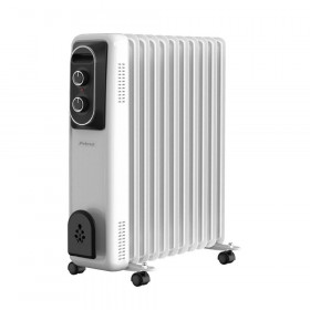 Καλοριφέρ Λαδιού 2500W Με 11 Φέτες Λευκό Και Μαύρο PRRH-81114 PRIMO