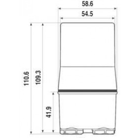 Διακόπτης Λυκόφωτος Επίτοιχος Λευκό IP54 230V 10.41 FINDER