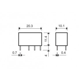 Ρελέ Μινιατούρας 2P 24V DC 2A 30.22 FINDER