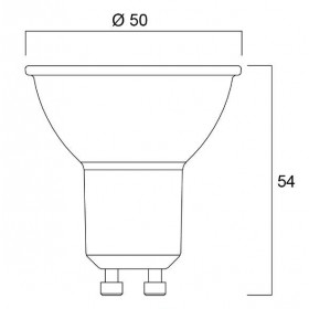 Λάμπα LED 4.2W GU10 3000k 230V 36° RefLED SYLVANIA