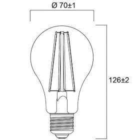 Λάμπα LED Κλασική 11.2W E27 2700k 230V Filament Dimmable Clear 0029315 SYLVANIA