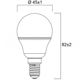 Λάμπα LED Σφαιρική 4.5W E14 2700k 230V 0029623 SYLVANIA