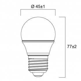 ΛΑΜΠΑ LED ΣΦΑΙΡΙΚΗ G45 4.5W/840 150° E27 230V TOLEDO V7 SYLVANIA
