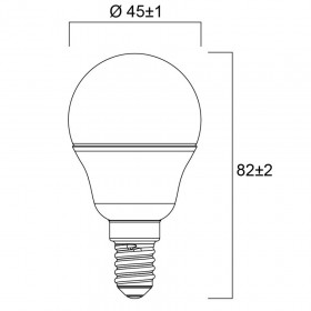 Λάμπα LED Σφαιρική 6.5W E14 2700k 230V 0029630 SYLVANIA
