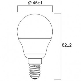 Λάμπα LED Σφαιρική 6.5W E14 4000k 230V 0029632 SYLVANIA