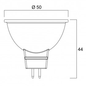 Λάμπα LED 7.5W GU5.3 6500k 12VAC/DC 36° Dimmable RefLED SYLVANIA