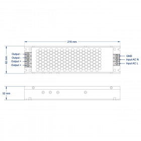 Τροφοδοτικό 200W Με Έξοδο 12VDC 16.6A CUBALUX