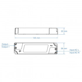 Τροφοδοτικό 25W Με Έξοδο 12VDC 2.1A CUBALUX
