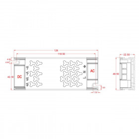Τροφοδοτικό 250W Με Έξοδο 12VDC 2.5A CUBALUX