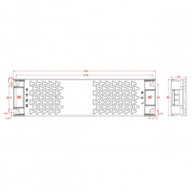 Τροφοδοτικό 250W Με Έξοδο 12VDC 20.8A CUBALUX