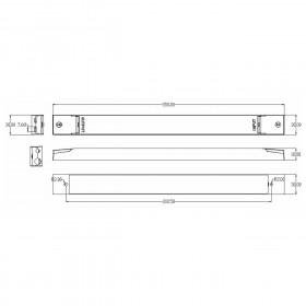 Τροφοδοτικό 60W Με Έξοδο 24VDC 2.5A Dimmable CUBALUX