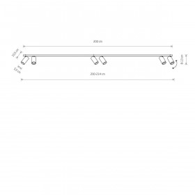 Σποτ Οροφής Εξάφωτο GU10 Λευκό Mono 7813 NOWODVORSKI