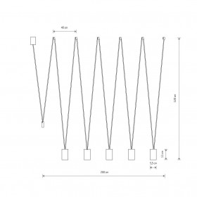 Φωτιστικό Πεντάφωτο GU10 Μάυρο More Eye 7825 NOWODVORSKI