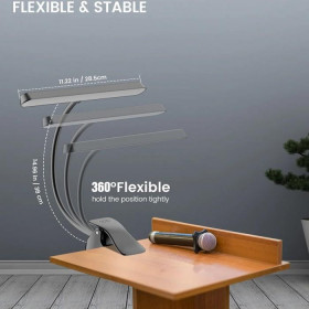 Φωτιστικό Γραφείου LED 2.1W 1800-6000K Μαύρο Φορητό 17-00948-2 FOS ME