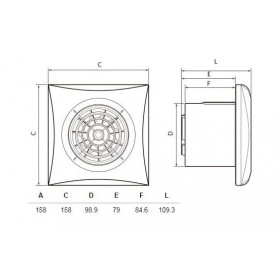 Εξαεριστήρας Μπάνιου Για Σωλήνα 100mm Με Χρονοκαθυστέρηση Λευκός SILENT 100 CRZ S&P