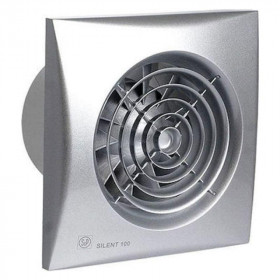 Εξαεριστήρας Μπάνιου Για Σωλήνα 100mm Ασημί SILENT 100 CZ S&P