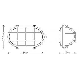Φωτιστικό Χελώνα E27 Ορείχαλκος Με Πλέγμα 415 LIDO