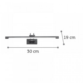 Απλίκα LED 4W 3000K Μαύρο 1044-Γ INLIGHT