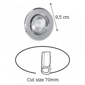 Σποτ Χωνευτό GU10 Χρώμιο Κινητό 43285 INLIGHT