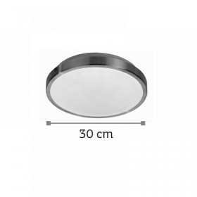 Πλαφονιέρα LED 12W 3000k-6000k Ασημί 42159-Γ INLIGHT