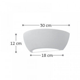 Απλίκα Ε14 Λευκό Γύψος 43345 INLIGHT