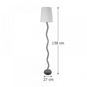 Φωτιστικό Δαπέδου E27 Καφέ Και Μαύρο 45364-BL INLIGHT