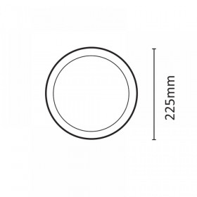 Πάνελ LED Χωνευτό 20W 3000K Στρογγυλό Λευκό 2.20.02.1 INLIGHT