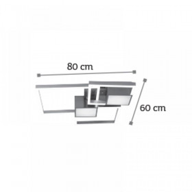 Φωτιστικό LED 90W 3000k Χρυσό 6157-GL INLIGHT