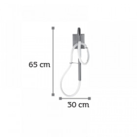 Απλίκα LED 25W 3000K Χρώμιο 43011-CH INLIGHT