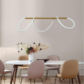 Φωτιστικό LED 60W 3000k Χρυσό Και Λευκό 6019-GL INLIGHT