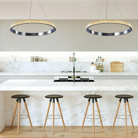 Φωτιστικό LED 56W 3000k Χρώμιο Και Διάφανο 6033 INLIGHT
