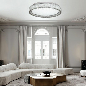 Πλαφονιέρα LED 80W 4000k Χρώμιο Και Κρύσταλλο 42013-Α INLIGHT