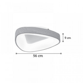 Πλαφονιέρα LED 58W 4000k Καφέ Και Λευκό 42176-Α INLIGHT