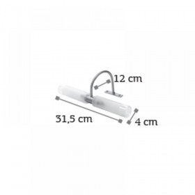 Απλίκα Μπάνιου G9 Οξυντέ Και Γυαλί Λευκό 1046 INLIGHT