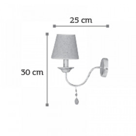 Απλίκα E14 Λευκό Πατίνα 43023 INLIGHT