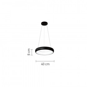 Φωτιστικό LED 54W 3000k-6000k Μαύρο 42023-B INLIGHT