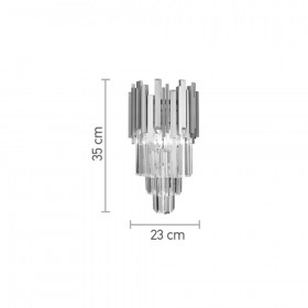 Απλίκα Ε14 Χρυσό Και Κρύσταλλο 43035 INLIGHT