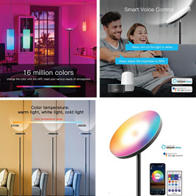 Φωτιστικό Δαπέδου LED 24W RGB+W Μαύρο 45023 INLIGHT